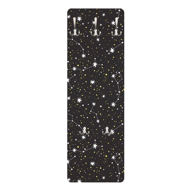 Wall coat hanger Drawn Starry Sky With Great Bear
