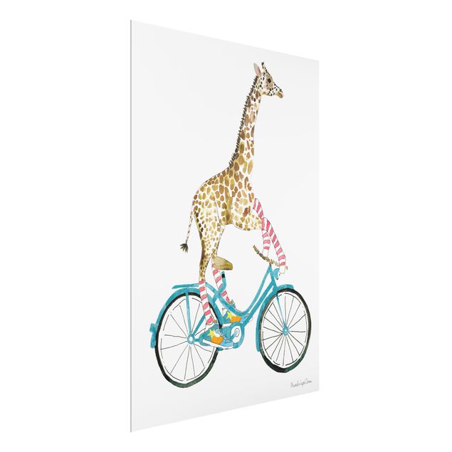 Animal canvas Giraffe on a joy ride II