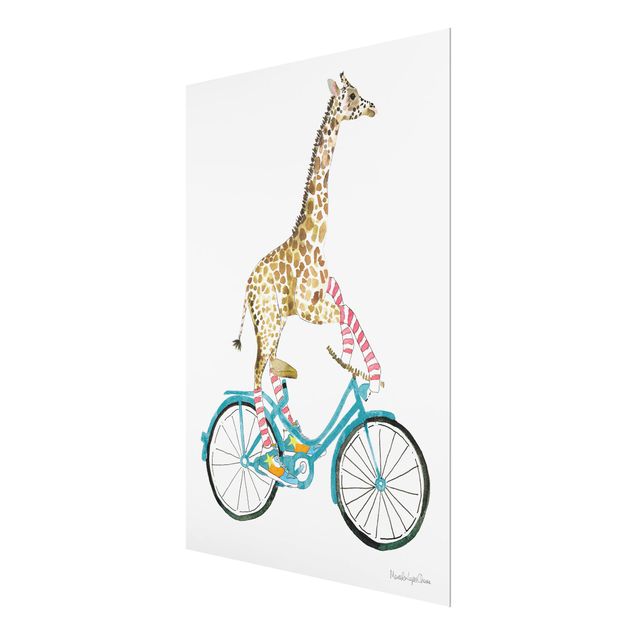Prints Giraffe on a joy ride II