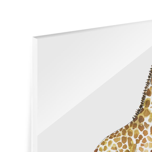 Glas Magnetboard Giraffe on a joy ride II