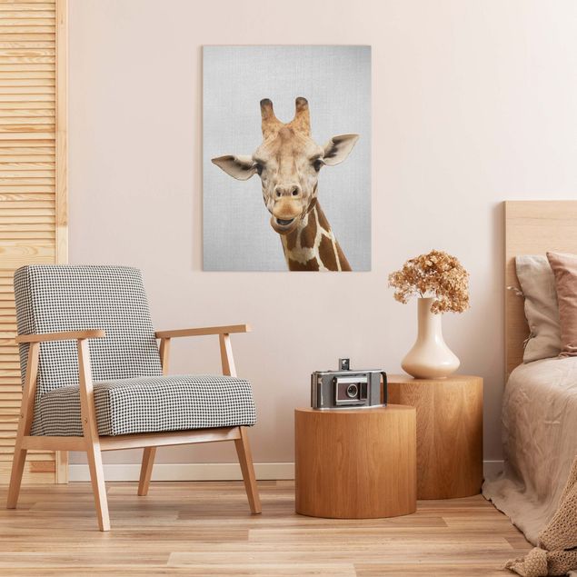 Giraffe canvas wall art Giraffe Gundel