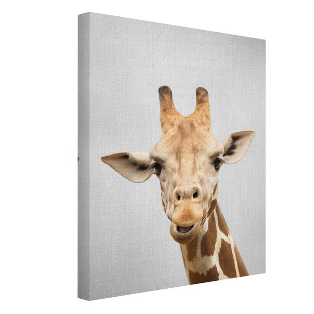 Black and white canvas art Giraffe Gundel