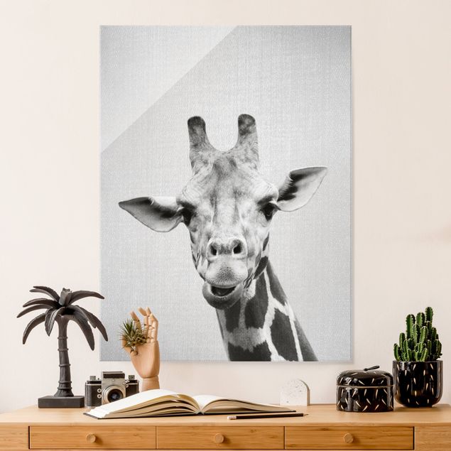 Nursery decoration Giraffe Gundel Black And White