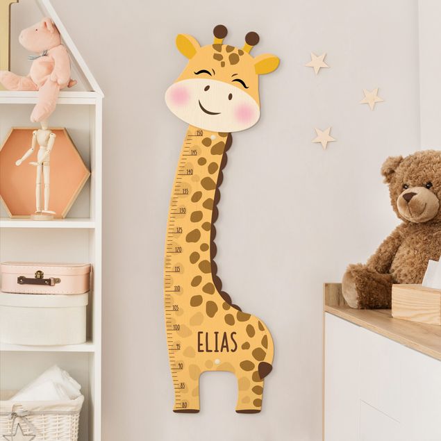 Nursery decoration Giraffe boy with custom name