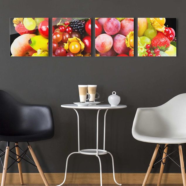 Fruit wall art Colourful Exotic Fruits