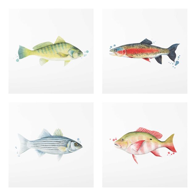 Prints animals Ink Trap - Fish Set I