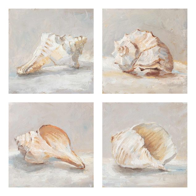 Contemporary art prints Shell Study Set II