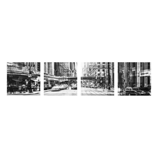 Glass prints architecture and skylines NYC Urban black and white