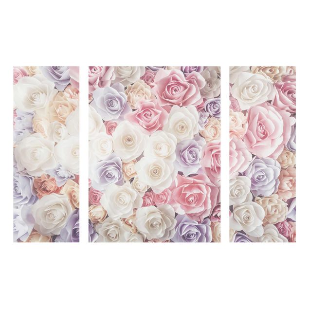 Prints floral Pastel Paper Art Roses
