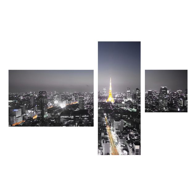 Skyline wall art Tokyo Collage