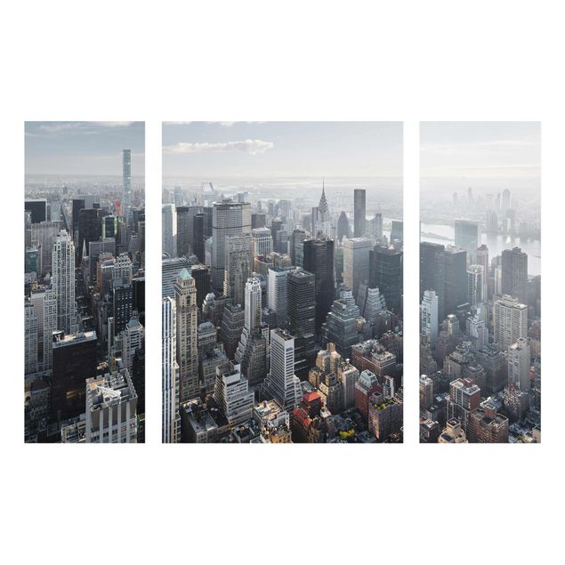 Glass prints architecture and skylines Upper Manhattan New York City