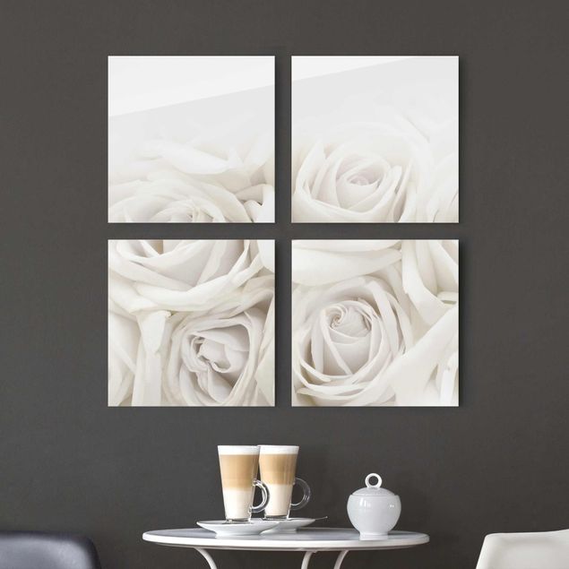 Prints floral White Roses