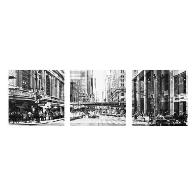 Glass prints architecture and skylines NYC Urban black and white