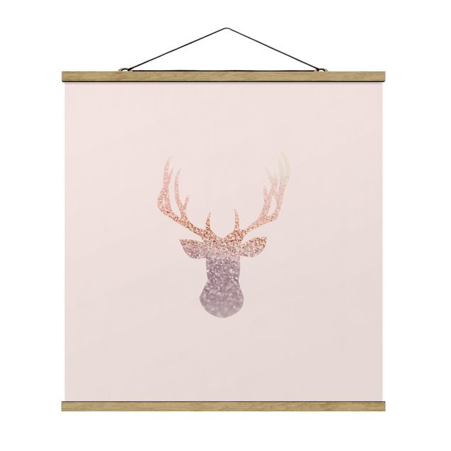 Modern art prints Shimmering Deer