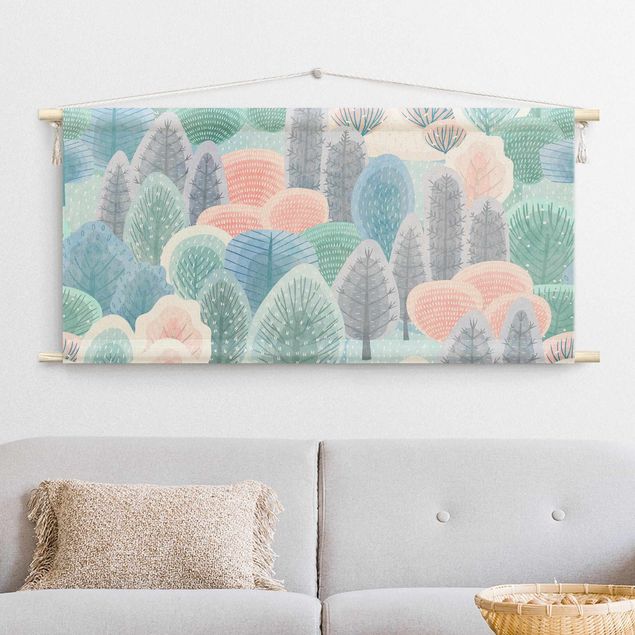 tapestry forest Happy Forest In Pastel