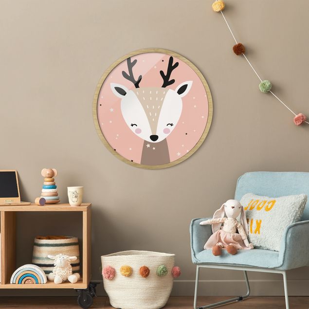 Animal wall art Happy Deer
