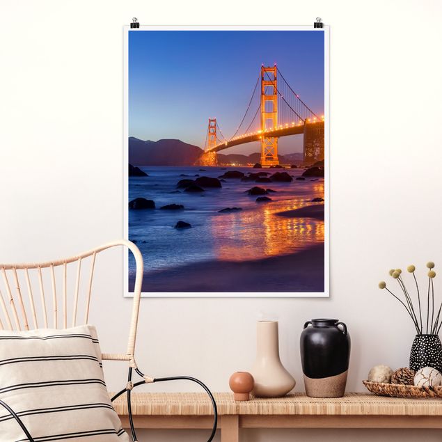 Kitchen Golden Gate Bridge At Dusk