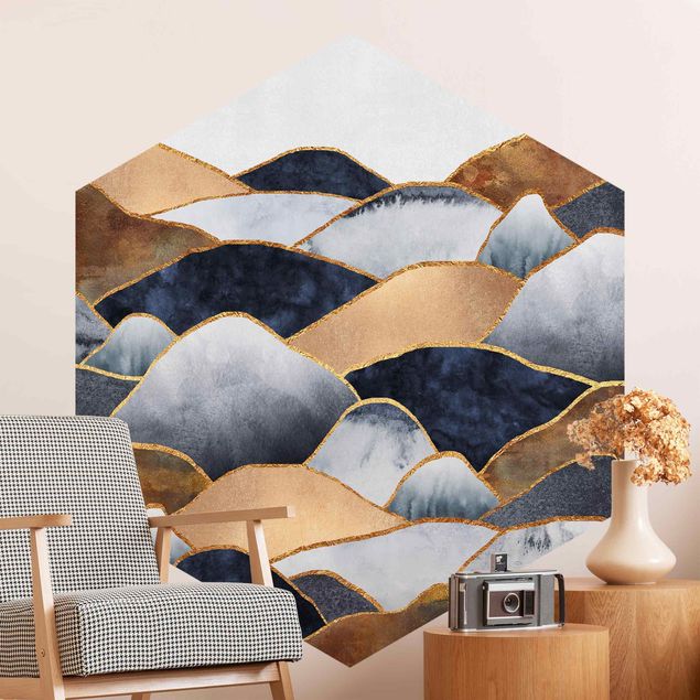 Wallpapers mountain Golden Mountains Watercolour
