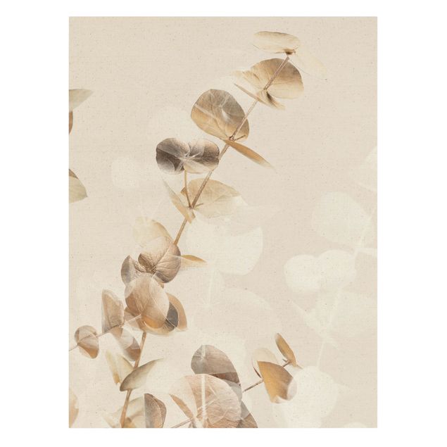 Prints Golden Eucalyptus With White I