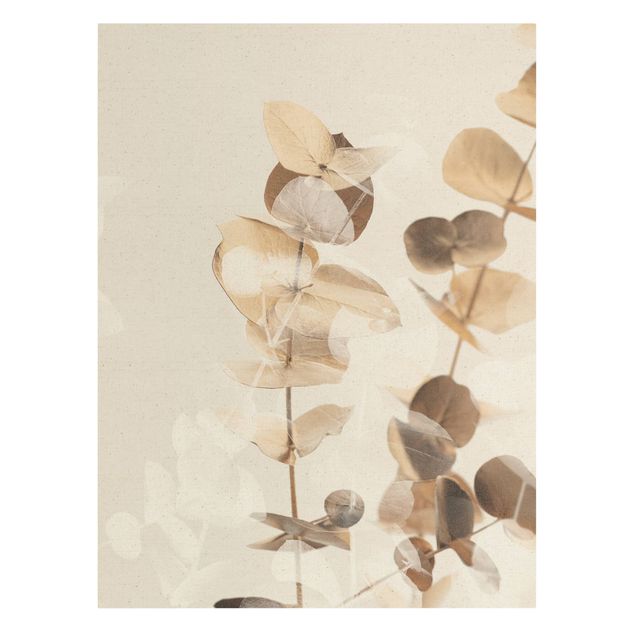Prints Golden Eucalyptus With White II