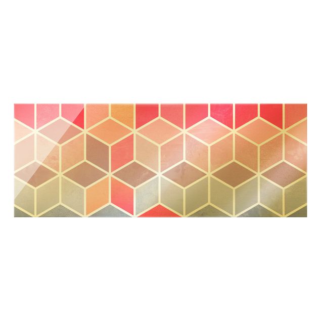 Elisabeth Fredriksson poster Golden Geometry - Colourful Pastel