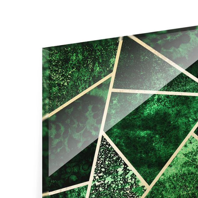Elisabeth Fredriksson Golden Geometry - Dark Emerald