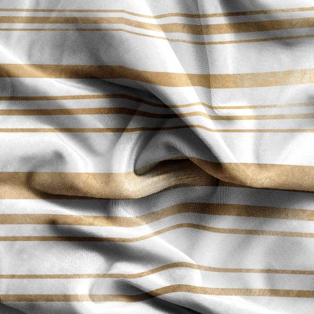 Modern Curtains Golden Glitter Stripes