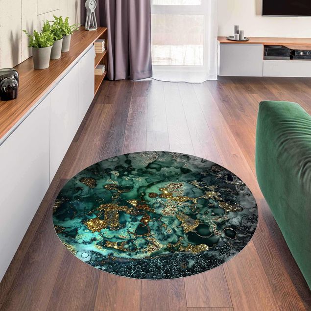 Modern rugs Golden Sea Islands Abstract