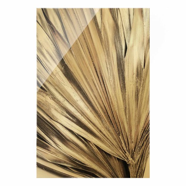 Prints Golden Palm Leaves