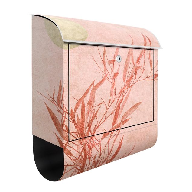 Letterboxes landscape Golden Sun Pink Bamboo