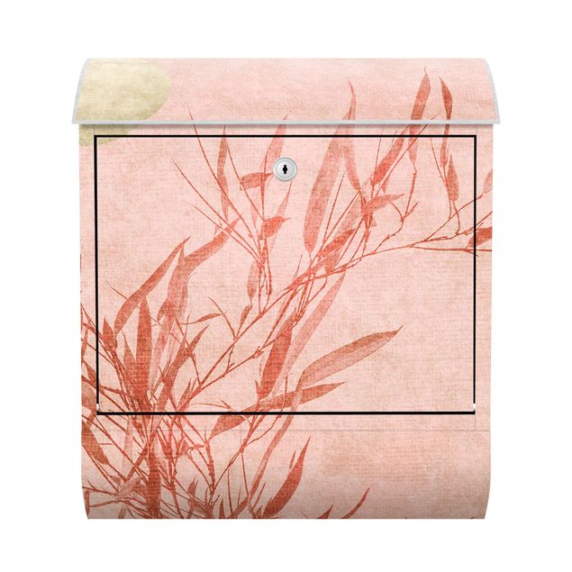 Letterboxes pink Golden Sun Pink Bamboo