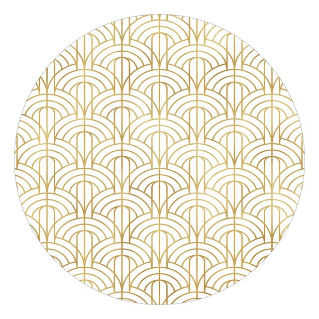 Wallpapers modern Golden Art Deco Pattern XXL