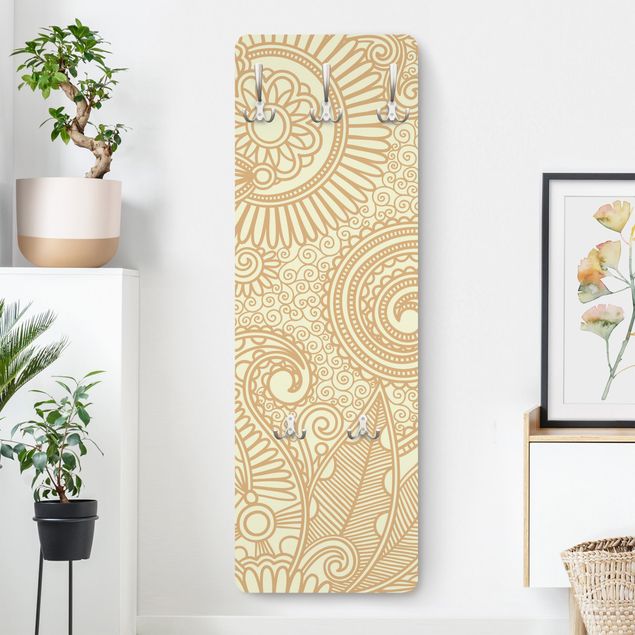 Wall mounted coat rack patterns Gold Meadow