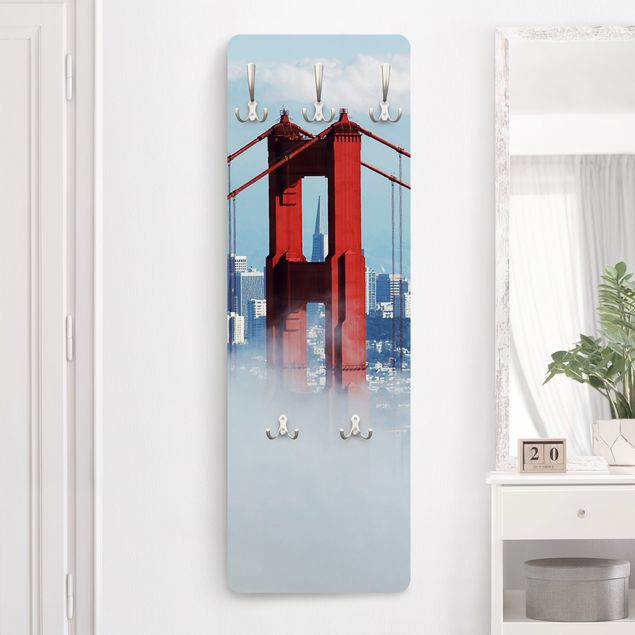 Wall mounted coat rack architecture and skylines Good Morning San Francisco!
