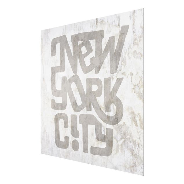 Grey canvas art Graffiti Art Calligraphy New York City