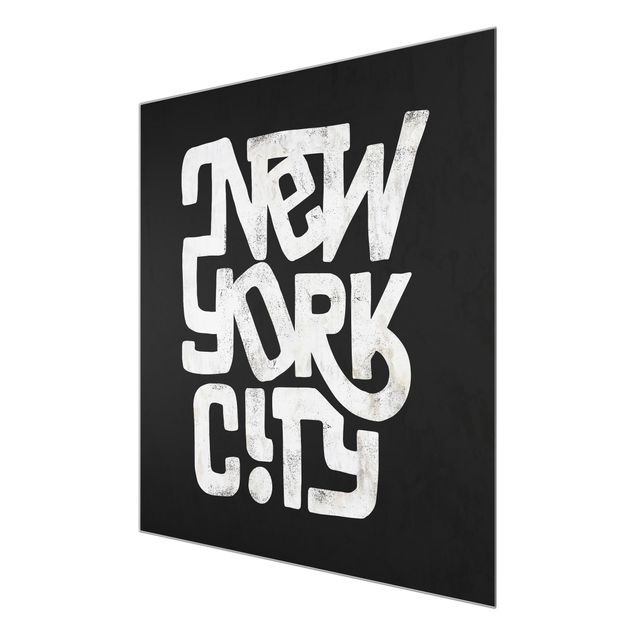 Black and white wall art Graffiti Art Calligraphy New York City Black