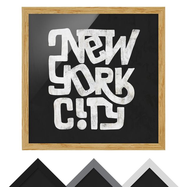 Prints Graffiti Art Calligraphy New York City Black