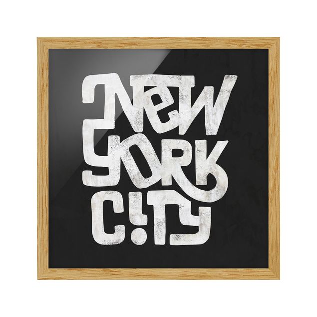 Contemporary art prints Graffiti Art Calligraphy New York City Black