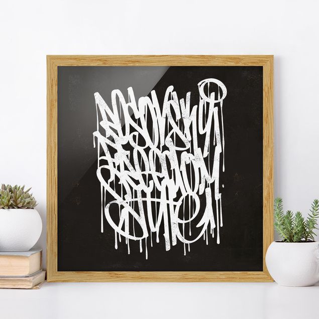Framed quotes Graffiti Art Freedom Style