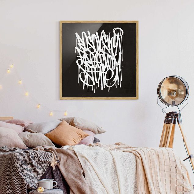 Wall quotes framed Graffiti Art Freedom Style