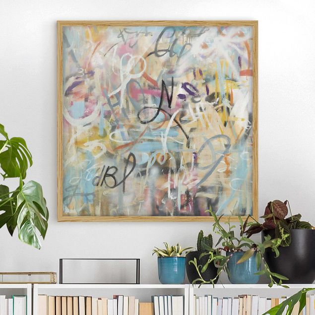 Prints quotes Graffiti Freedom In Pastel