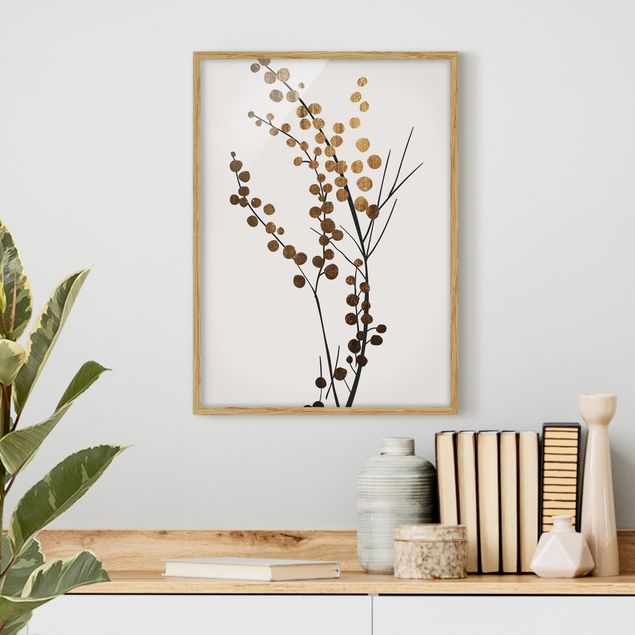 Prints fishes Graphical Plant World - Berries Gold