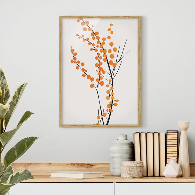 Prints fishes Graphical Plant World - Berries Orange