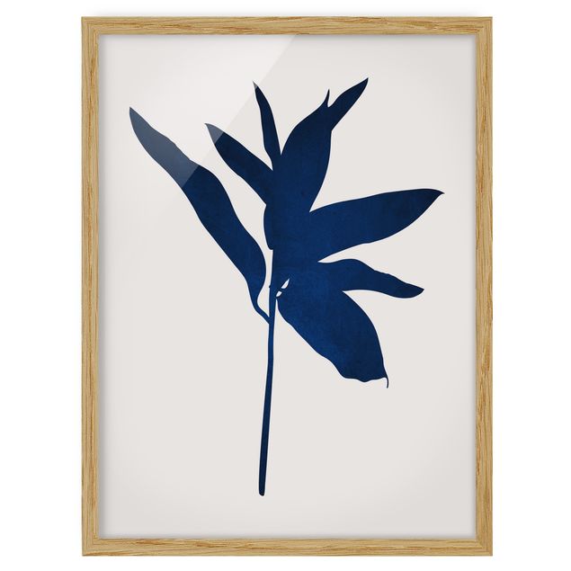 Flower print Graphical Plant World - Blue