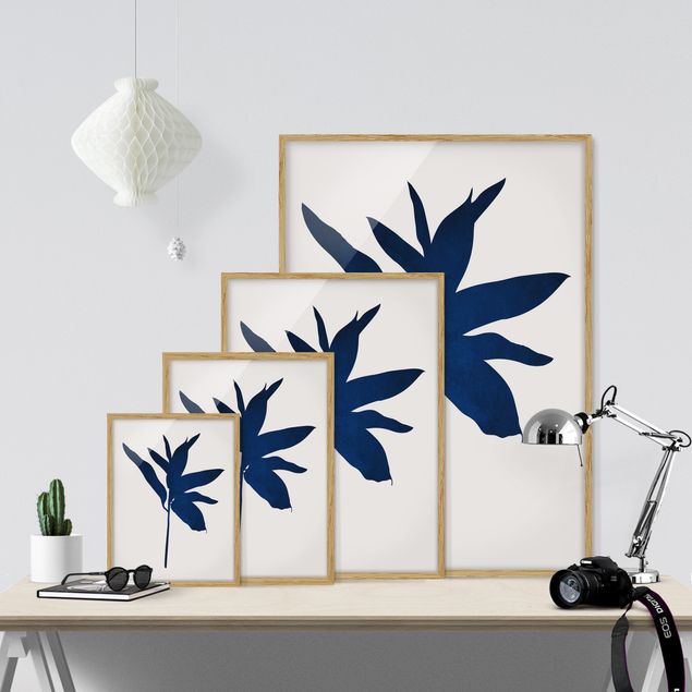 Prints flower Graphical Plant World - Blue