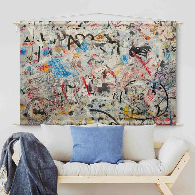 extra large tapestry Graphic Street Art Collage