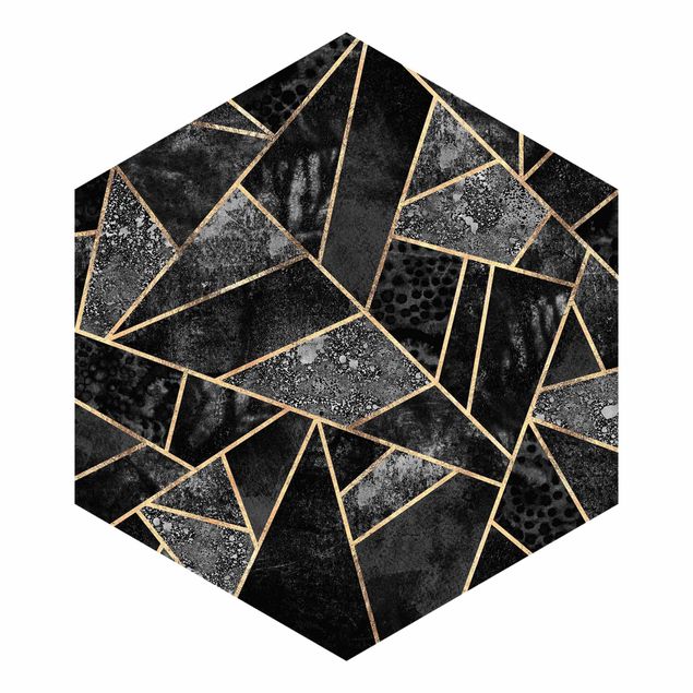 Elisabeth Fredriksson poster Gray Triangles Gold