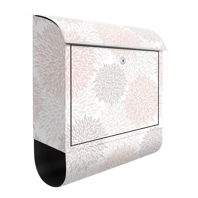 Letterboxes pink Big Drawn Dandelion In Light Pink