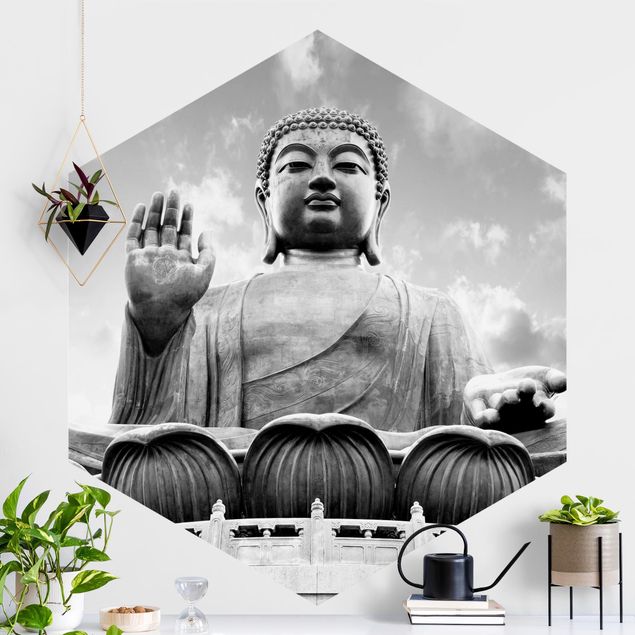Kitchen Big Buddha Black And White