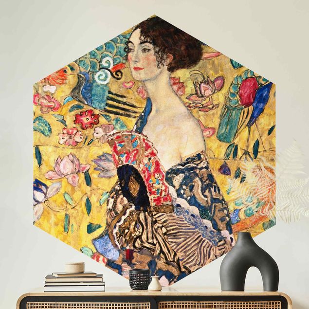 Art nouveau prints Gustav Klimt - Lady With Fan